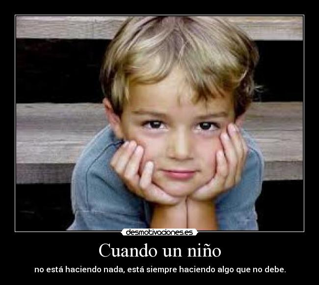 Cuando un niño -