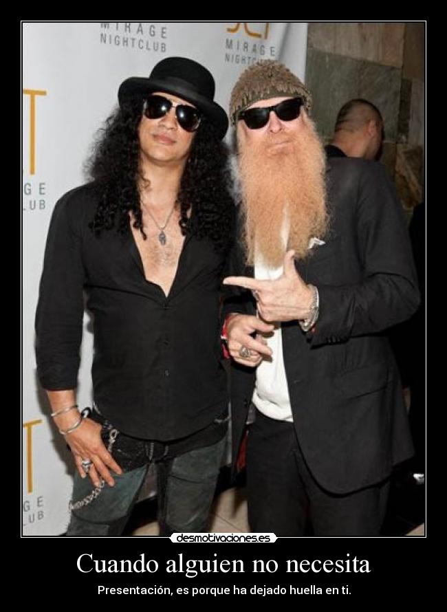 Cuando alguien no necesita -