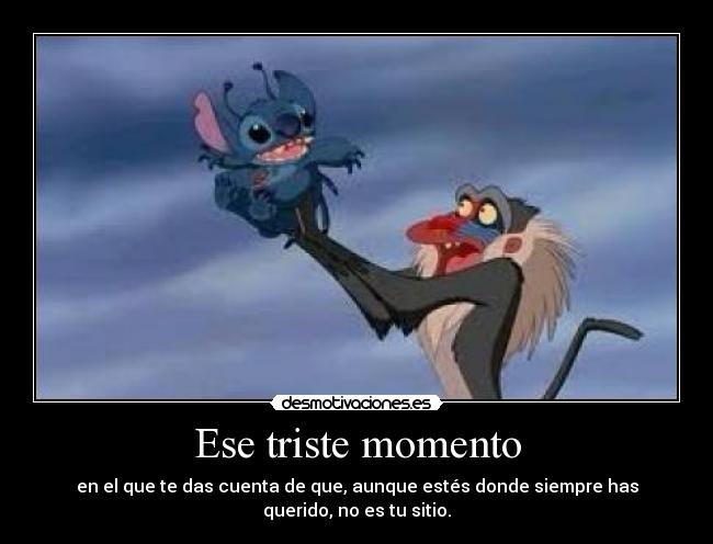 Ese triste momento - 
