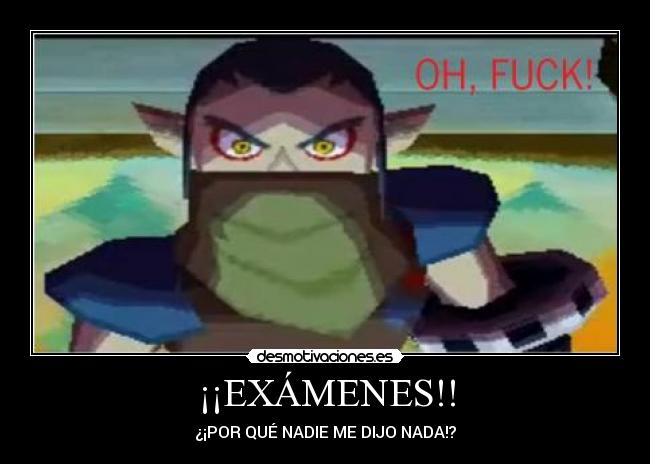 ¡¡EXÁMENES!! -