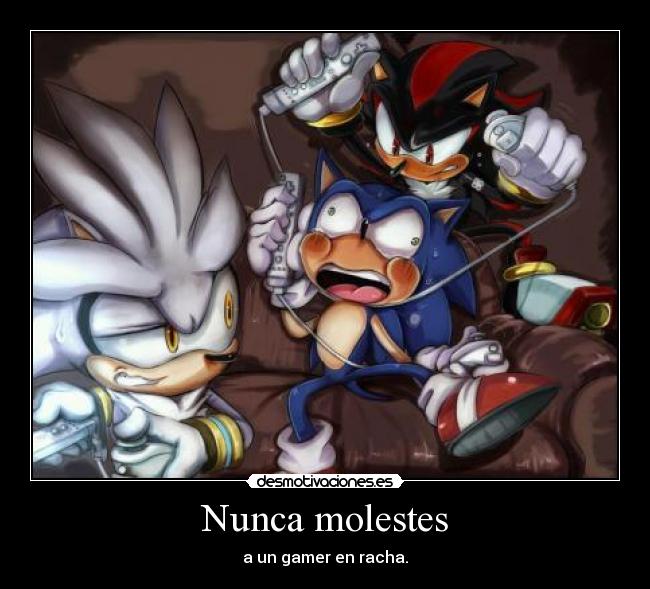 Nunca molestes - a un gamer en racha.