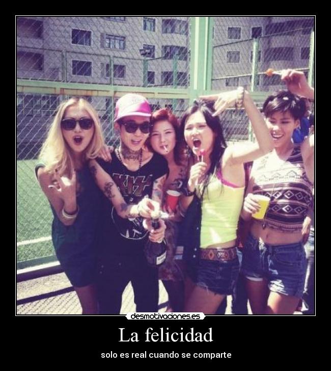 La felicidad - solo es real cuando se comparte