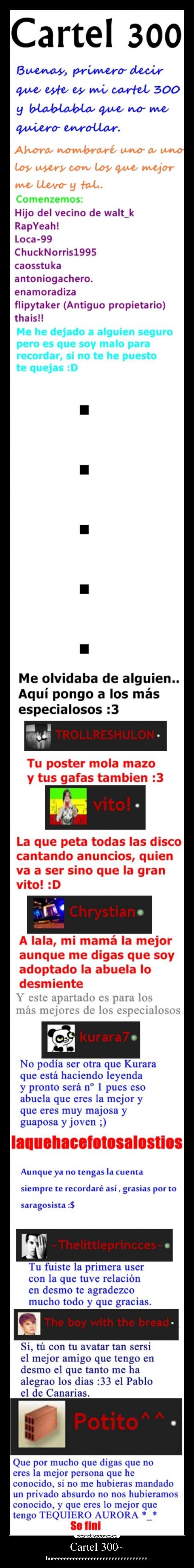 Cartel 300~ - bueeeeeeeeeeeeeeeeeeeeeeeeeeeeeeee.