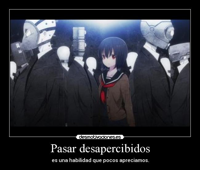 Pasar desapercibidos -