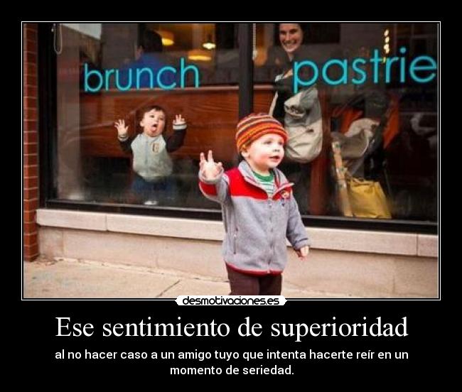 Ese sentimiento de superioridad - 