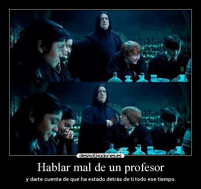 Hablar mal de un profesor - 