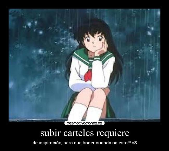 subir carteles requiere - 