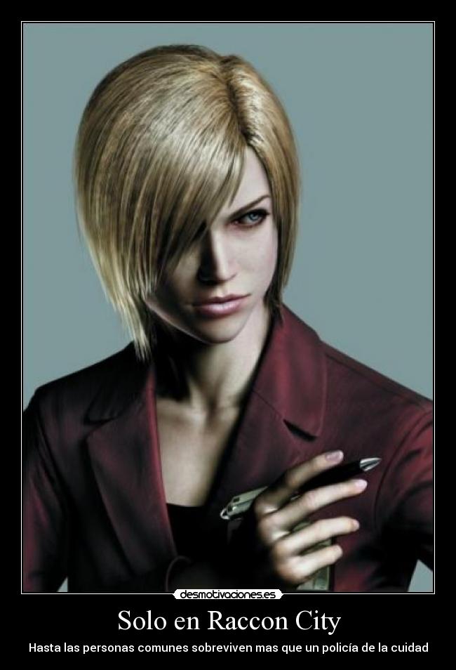 Solo en Raccon City - Hasta las personas comunes sobreviven mas que un policía de la cuidad