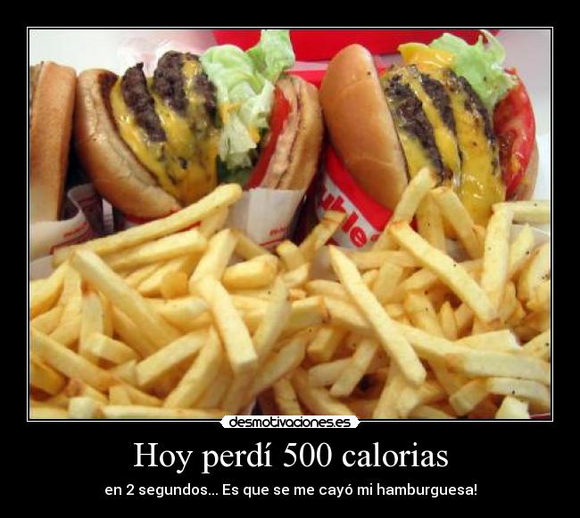 Hoy perdí 500 calorias - 
