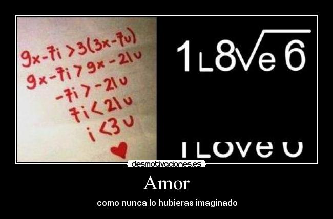 Amor - como nunca lo hubieras imaginado