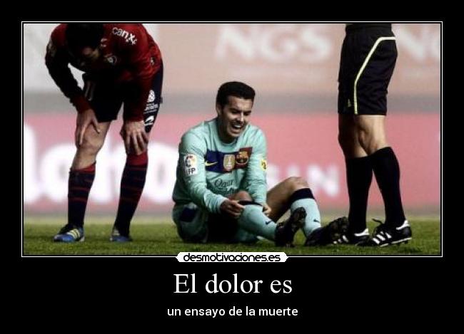 El dolor es - un ensayo de la muerte