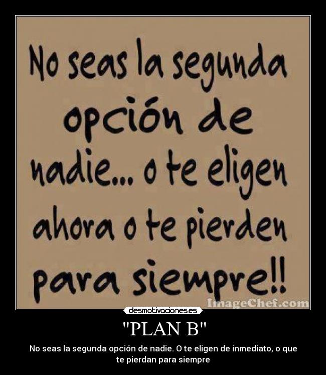 PLAN B - 