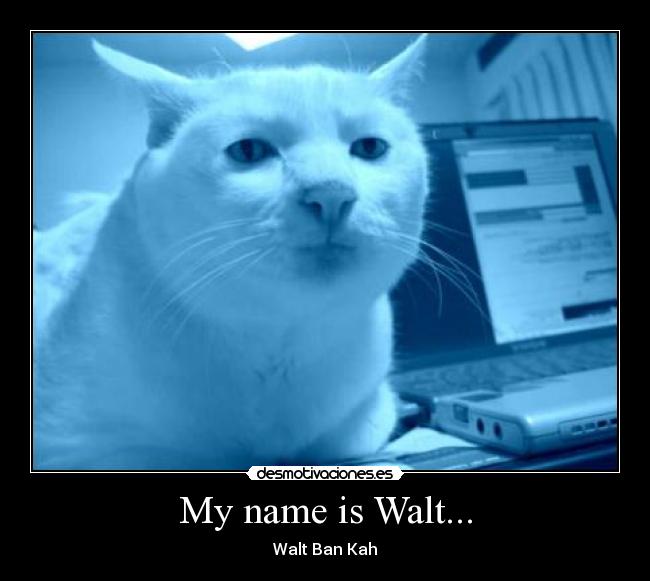 My name is Walt... -