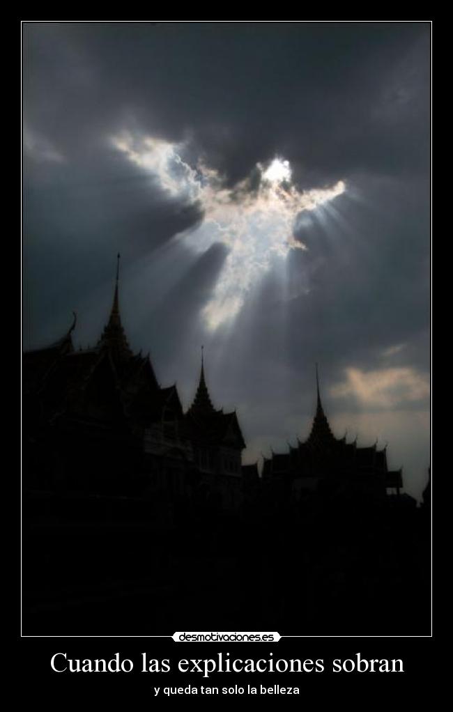 Cuando las explicaciones sobran - y queda tan solo la belleza