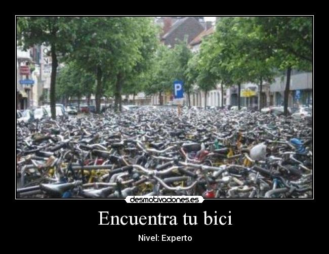 Encuentra tu bici - Nivel: Experto