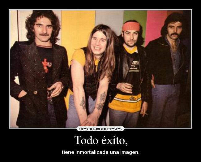 Todo éxito, - tiene inmortalizada una imagen.