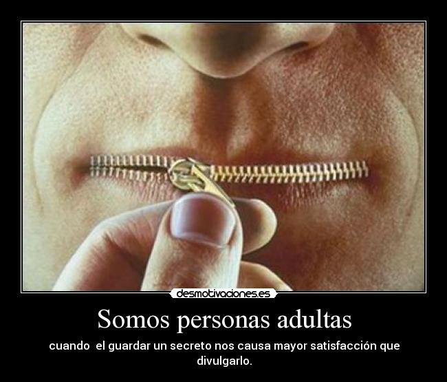 Somos personas adultas - 