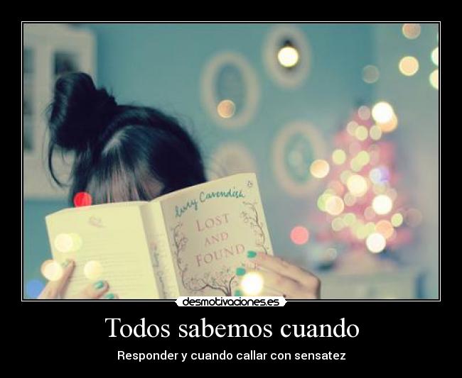 Todos sabemos cuando -