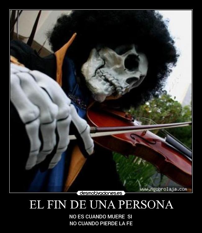 EL FIN DE UNA PERSONA -
