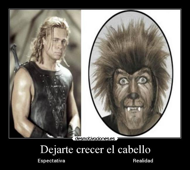 Dejarte crecer el cabello - Espectativa                                                          Realidad