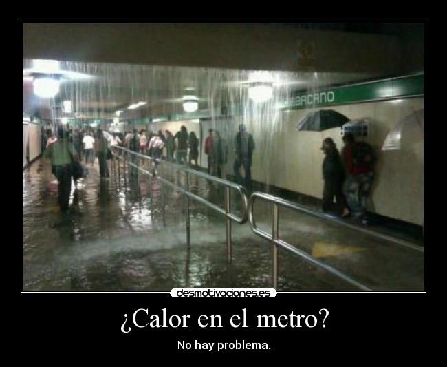 ¿Calor en el metro? - 