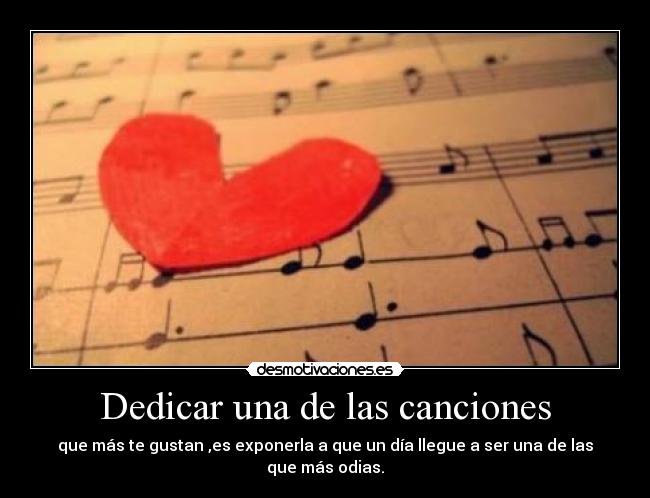 carteles canciones desmotivaciones