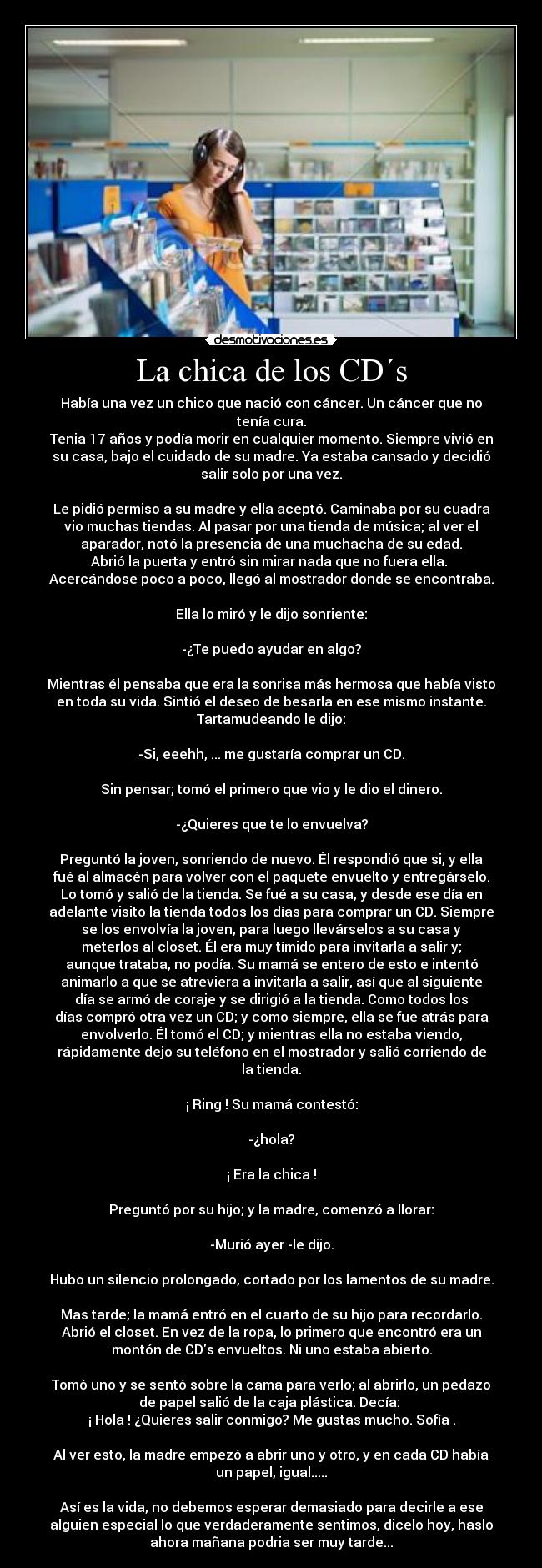 La chica de los CD´s -