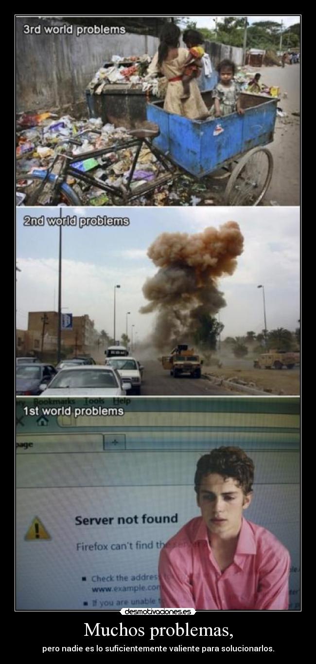 carteles problemas desmotivaciones