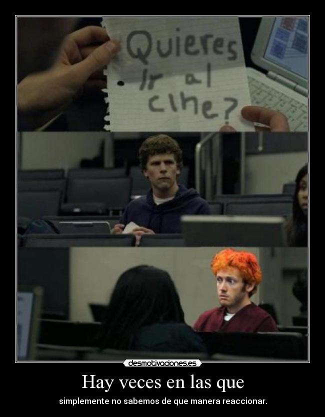 Hay veces en las que -
