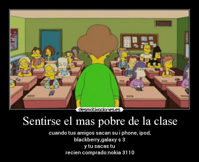 Sentirse el mas pobre de la clase - 