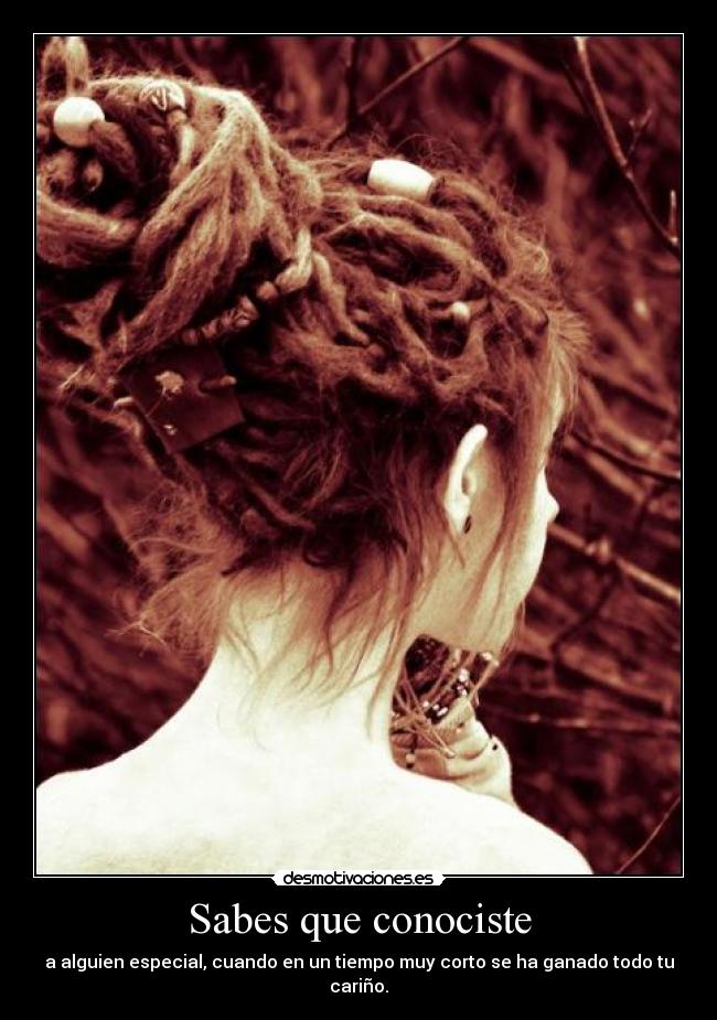 Sabes que conociste - 