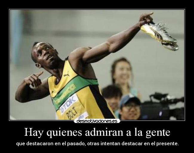 carteles cdg usain bolt una jodida gacela 100 metros nos olvidemos blake desmotivaciones