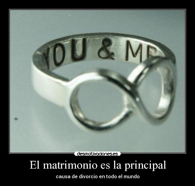 El matrimonio es la principal - causa de divorcio en todo el mundo