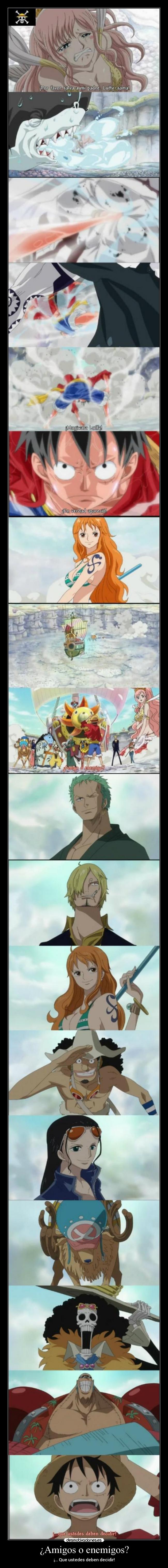 carteles amigos anime one piece isla gyojin somos muwigaraklan desmotivaciones