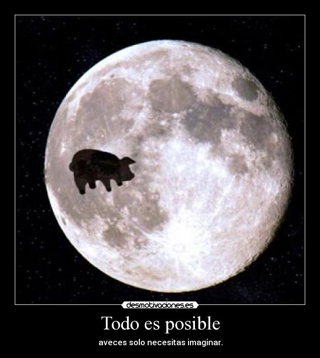 Todo es posible - aveces solo necesitas imaginar.
