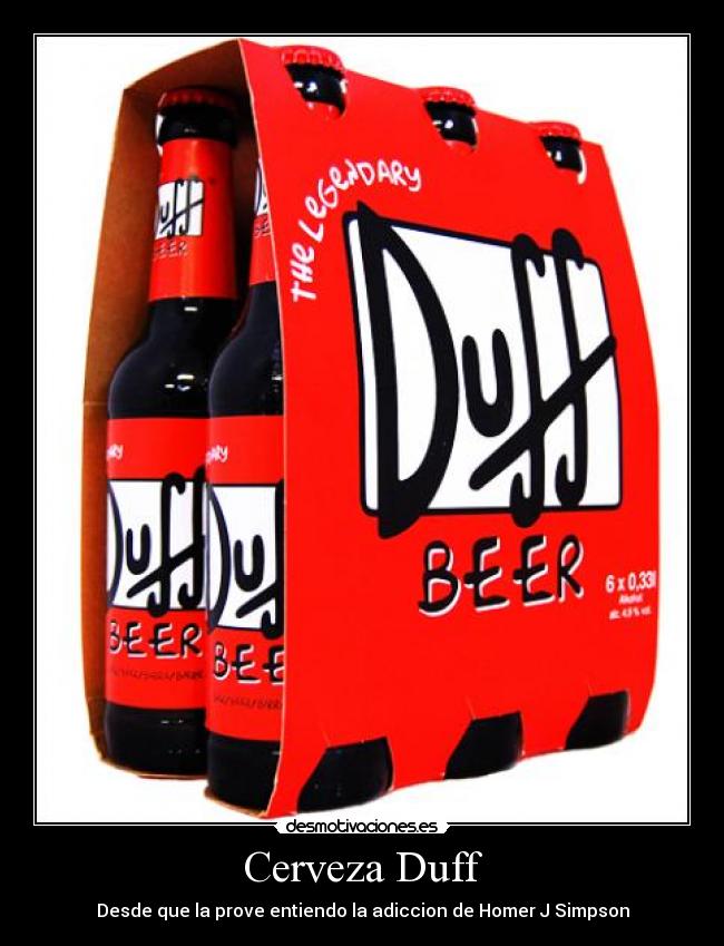 Cerveza Duff -
