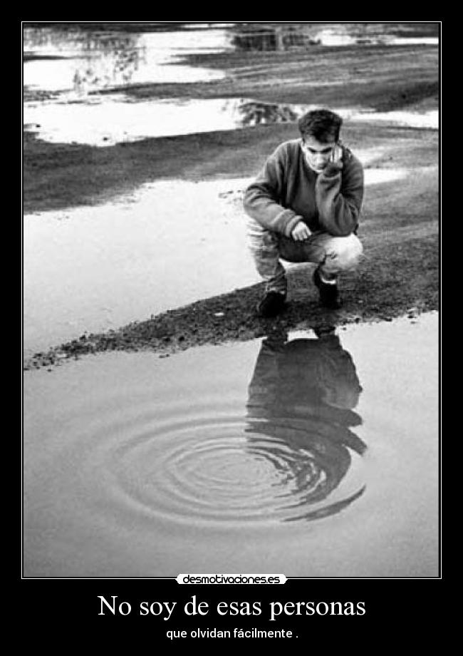 No soy de esas personas -