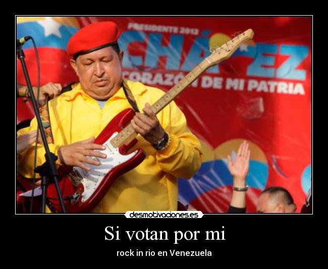 carteles chavez tocando guitarra electrica desmotivaciones