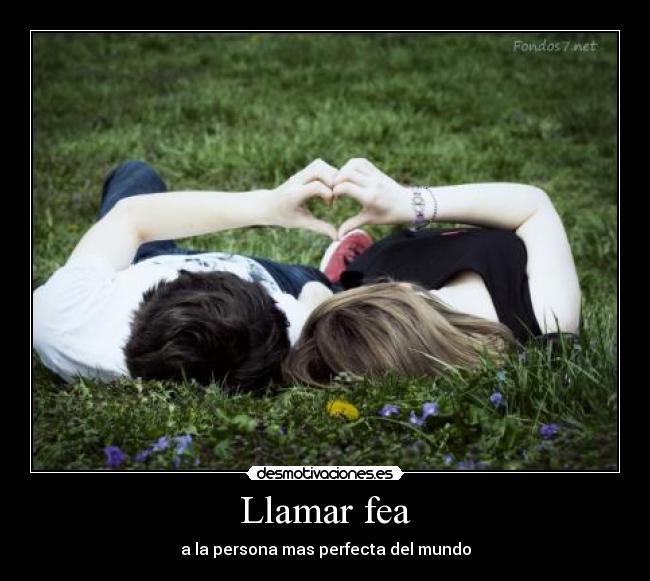 Llamar fea -