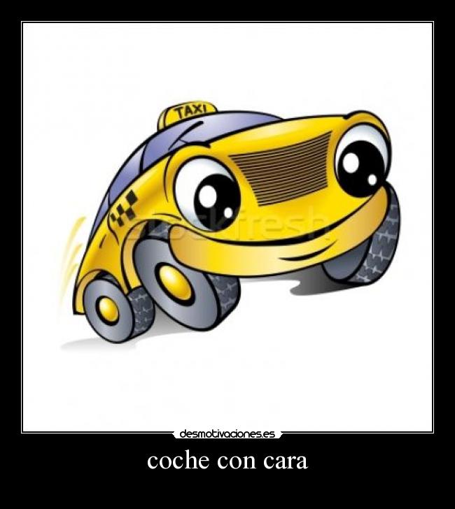 coche con cara -