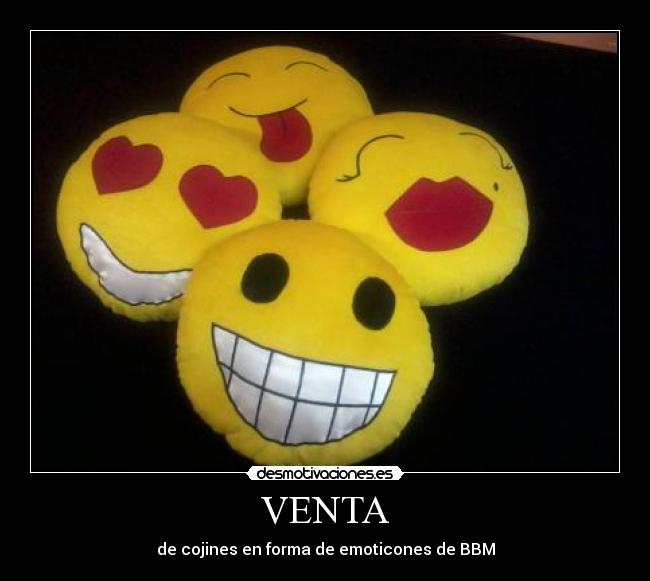 VENTA - de cojines en forma de emoticones de BBM