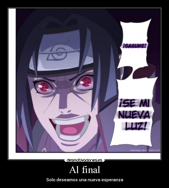 Al final - Solo deseamos una nueva esperanza