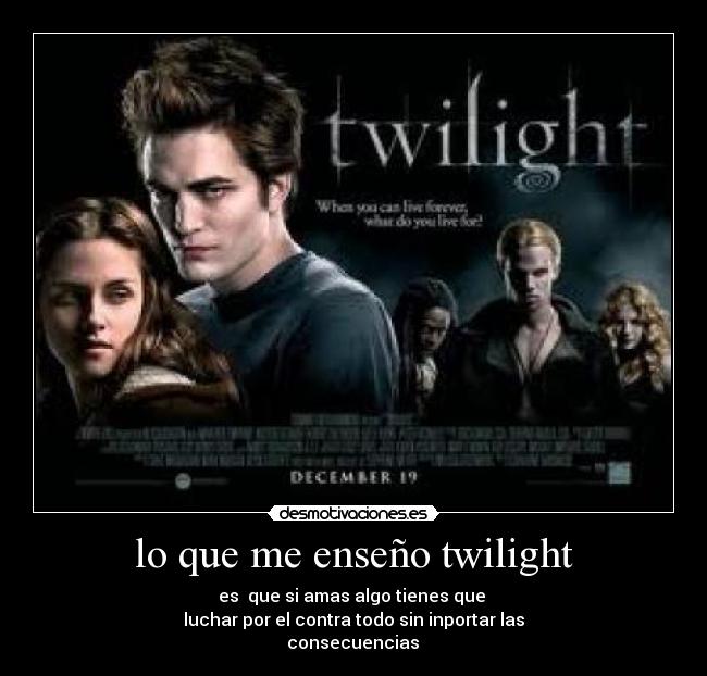 lo que me enseño twilight -