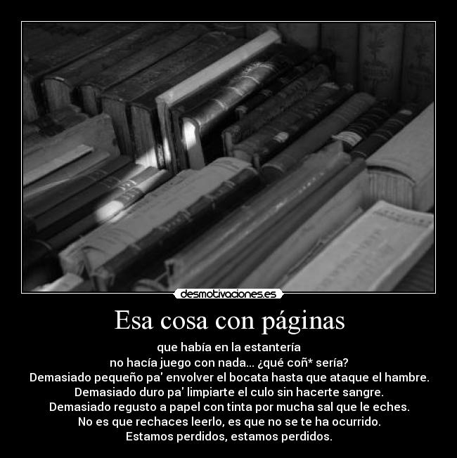 Esa cosa con páginas - 