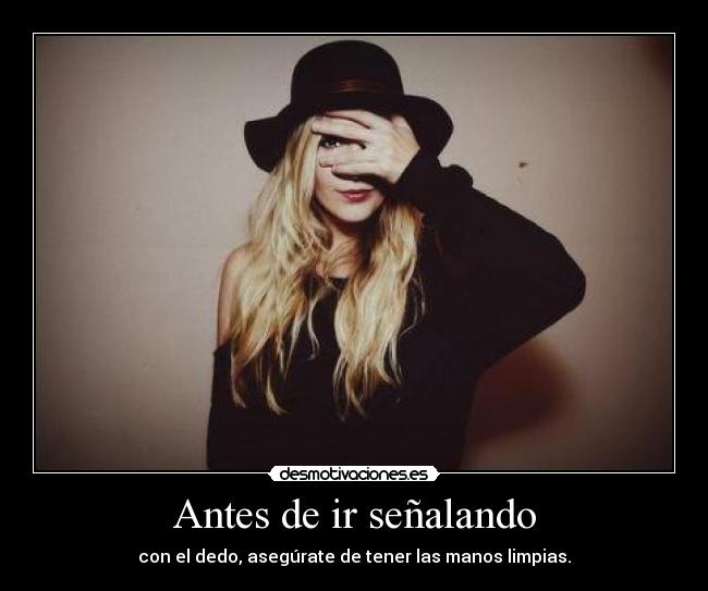 Antes de ir señalando -