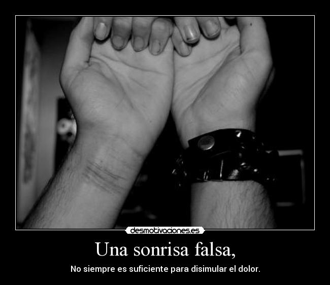 Una sonrisa falsa, - 