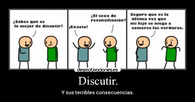 Discutir. -