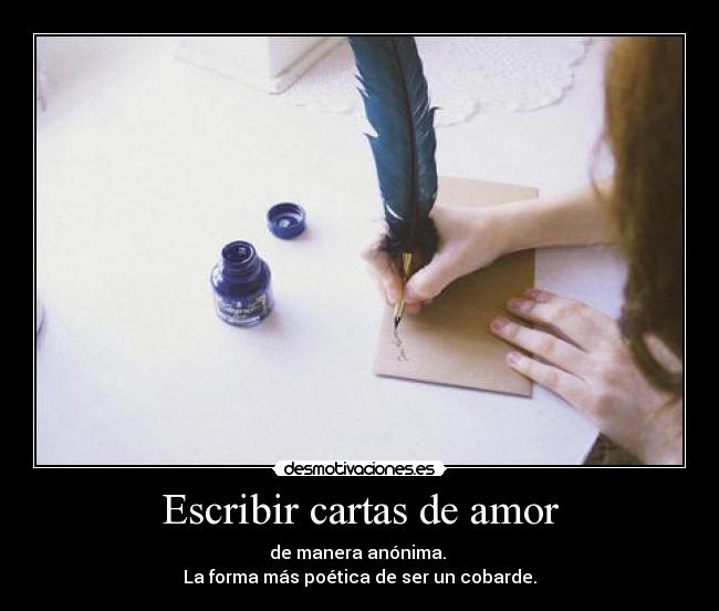 Escribir cartas de amor -