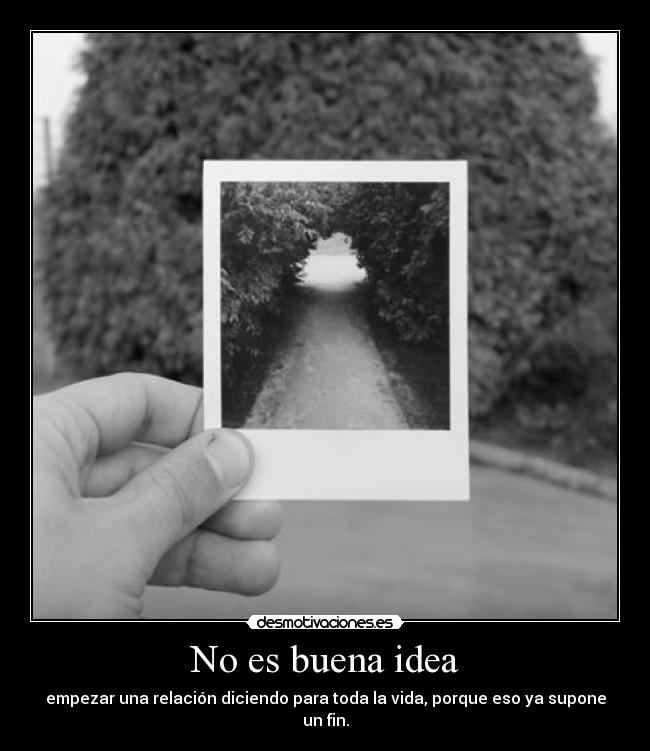 No es buena idea -