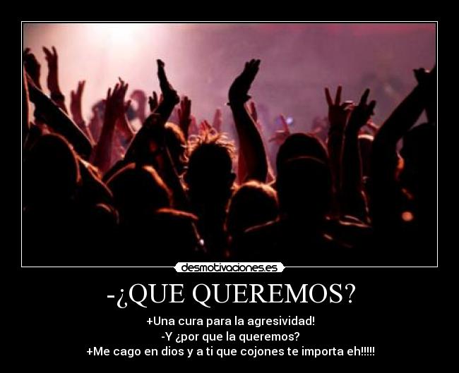-¿QUE QUEREMOS? - 